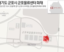 [사진] [그래픽] 군포물류센터 화재