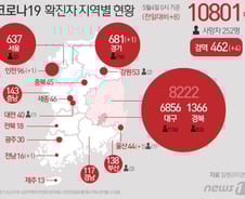 [사진] [그래픽] 코로나19 확진자 지역별 현황(4일)