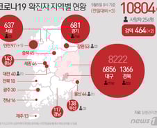 [사진] [그래픽] 코로나19 확진자 지역별 현황(5일)