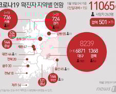 [사진] [그래픽] 코로나19 확진자 지역별 현황(18일)