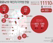 [사진] [그래픽] 코로나19 확진자 지역별 현황(20일)
