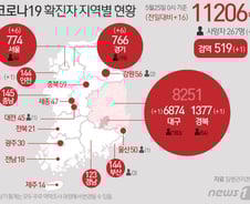 [사진] [그래픽] 코로나19 확진자 지역별 현황(25일)