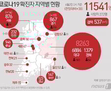 [사진] [그래픽] 코로나19 확진자 지역별 현황(2일)