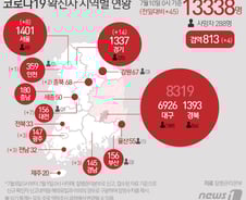 [사진] [그래픽] 코로나19 확진자 지역별 현황(10일)