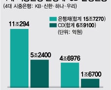 은행, 은행채.CD 발행 늘려 현금 확보