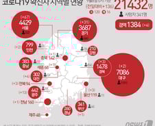 [사진] [그래픽] 코로나19 확진자 지역별 현황(8일)