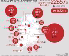 [사진] [그래픽] 코로나19 확진자 지역별 현황(17일)