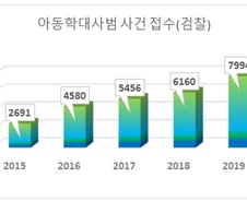 [단독]5년간 아동학대범죄 '8배 증가'…구속률 해마다 떨어져