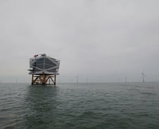 [르포]文대통령 찾았던 서남해풍력, 팔벌린 거인이 만든 청정전기