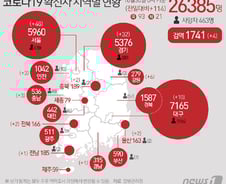 [사진] [그래픽] 코로나19 확진자 지역별 현황(30일)