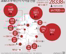 [사진] [그래픽] 코로나19 확진자 지역별 현황(14일)