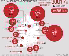[사진] [그래픽] 코로나19 확진자 지역별 현황(20일)