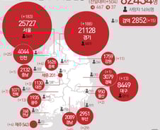[사진] [그래픽] 코로나19 확진자 지역별 현황(11일)