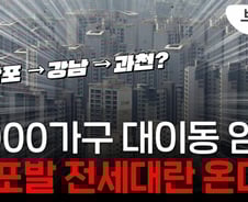 "과천까지 밀려간다"…'5000가구 이주' 반포발 전세대란 오나[부릿지]