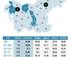 서울 강남·송파보단 세종·계룡..살기좋은 지역 '톱10' 이유는