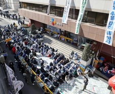 불법점거된 CJ대한통운 앞 분식집