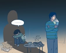 아이들 몸에 늘어나는 상처…'SOS' 못 보는 모니터 속 선생님들