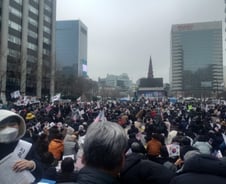 [르포]'선거유세'는 꼼수였다...3·1절 청계천 곳곳에 '할렐루야' '아멘'