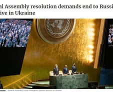 유엔 141개국 "러 즉각 철수" 결의안 채택...러·북한 "반대"