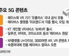 5G 실감할 '킬러콘텐츠' 아직?…AR·VR·메타버스 속도내야
