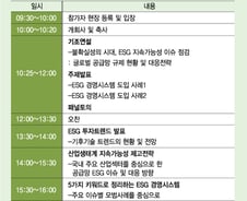 ESG 쇼케이스, 국내 산업 생태계 지속가능성 논의한다