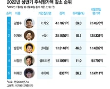 [더차트]카카오 김범수, 6개월만에 4.7조 잃었다...이재용은?