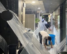 [단독]한국투자증권, 80년만의 폭우에 사옥 '물바다'…HTS·홈페이지 '먹통'