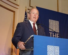 美부시 전 대통령, 한미 친선만찬 '깜짝등장'..."한국은 파트너"