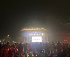 [르포]"비가 문제인가요"…광화문광장에 울린 응원 함성