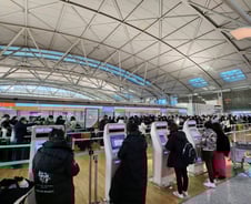 [르포]'칼바람' 불던 인천공항…바쁜 일상이 돌아왔다