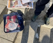 [르포]한파 피해 모인 노숙인…'영하 4도' 텐트서 몸 녹여야 했다