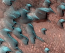 화성도 눈 내릴까?…'최저 -140°C' 붉은 별 덮은 푸른 서리[우주다방]