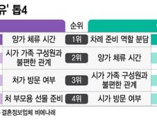 [더차트]"여보, 처갓집 꼭 가야해?"…돌싱이 꼽은 명절 부부싸움 이유