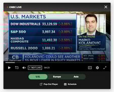 기준금리 5.5% 가능성에…다우존스 데드크로스 [뉴욕마감]