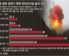 [단독] '尹정부 1년' 北이 쏜 탄도미사일, 文정부 5년 넘었다