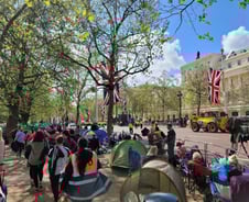 황금마차 탄 찰스3세 기다린다…英 대관식 앞두고 수백명 노숙