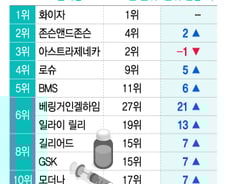 글로벌 제약사 '혁신 지수' 大변동…상위 10곳 중 6곳 '신규 진입'