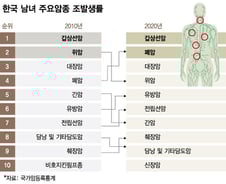 [더차트] 위암보다 '이 암' 더 걸렸다…10년 새 발병률 급증