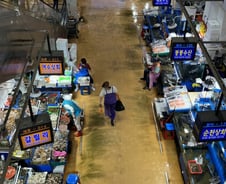 [르포]원전오염수 괴담에 노량진 '텅텅'…"국내산도 방사능 측정"