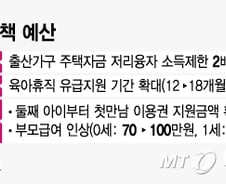 출산시 디딤돌대출 소득요건 1.3억 완화...육아휴직, 18개월로 연장