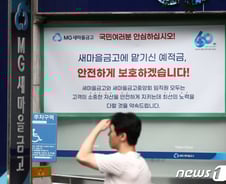 [단독]새마을금고 합병가능성 6곳..."예금자·출자자는 문제 없어"