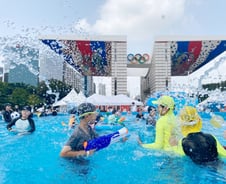 송파 올림픽공원·성내천에 물놀이장 만드니..구민 만족도 '최고'