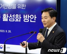 원희룡 "3기 신도시 연내 부지 조성 착수...'막힌 혈' 뚫어야"