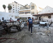 하마스는 '471명'이라는데…美 "가자 병원폭발 사망자 100~300명"