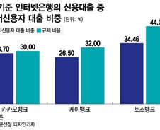 [단독]인터넷은행 중저신용자 대출, 목표치 똑같이..주담대 포함 검토