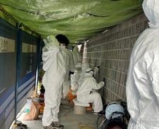 '드르륵' 경복궁 담장 갈아냈다…40명 꽁꽁 언 손으로 "복구 빨리"