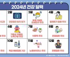 3·8·11월 물 잘 마셔야 하는 이유? 미리 체크할 올해의 '월별 건강 달력'