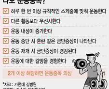 "살 찌는 거 아니야?" 오늘 운동 못 해 초조하다면…혹시 운동중독?