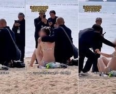 [더영상] 싫다는 백인 여성 '더듬' 중국 남성들…"납치당했다" 마약 취해 난동