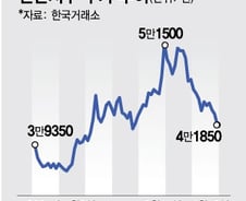 '밸류업 수혜주' 5만→4만원대로…총선 타격에도 '한방' 남았다